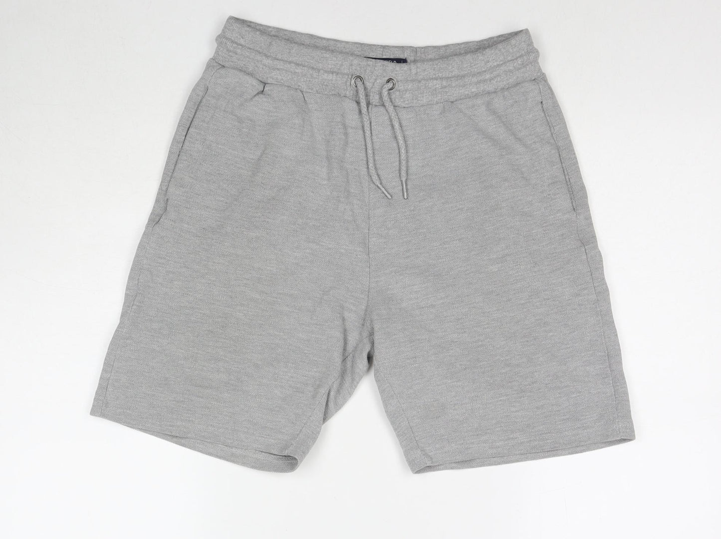 Springfield Mens Grey Cotton Sweat Shorts Size M L7 in Regular Zip