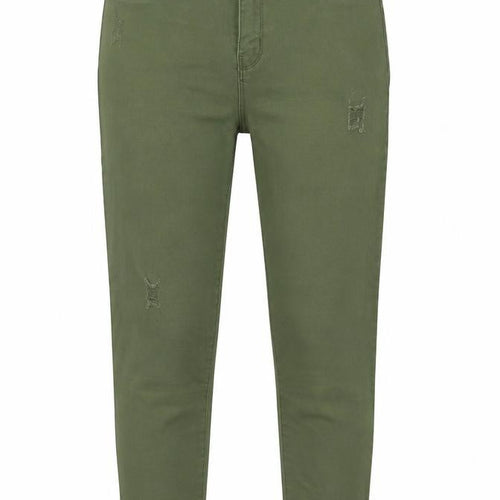 Denim & Co. Girls Green Cotton Skinny Jeans Size 13-14 Years L26 in Regular Zip