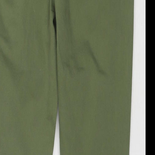 Denim & Co. Girls Green Cotton Skinny Jeans Size 13-14 Years L26 in Regular Zip