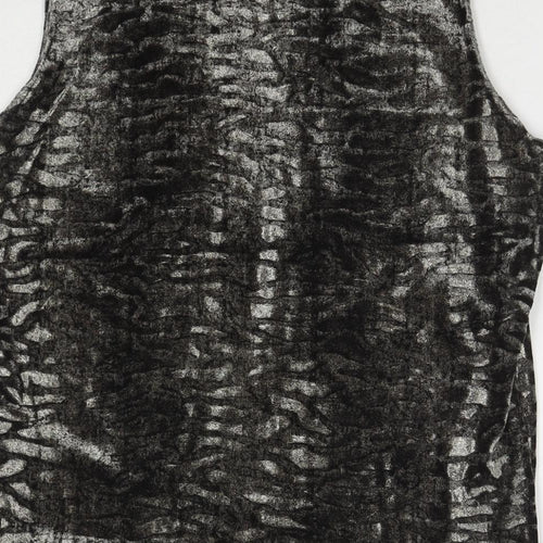 OPUS Womens Grey Polyester Basic Tank Size L Round Neck