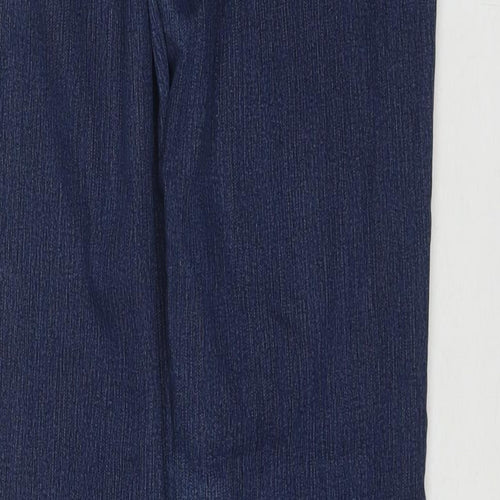 TU Womens Blue Cotton Straight Jeans Size 10 L32 in Regular Zip
