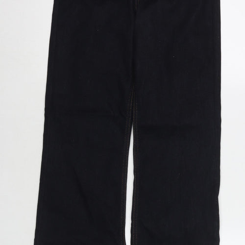 Autograph Womens Blue Cotton Bootcut Jeans Size 8 L31 in Regular Zip