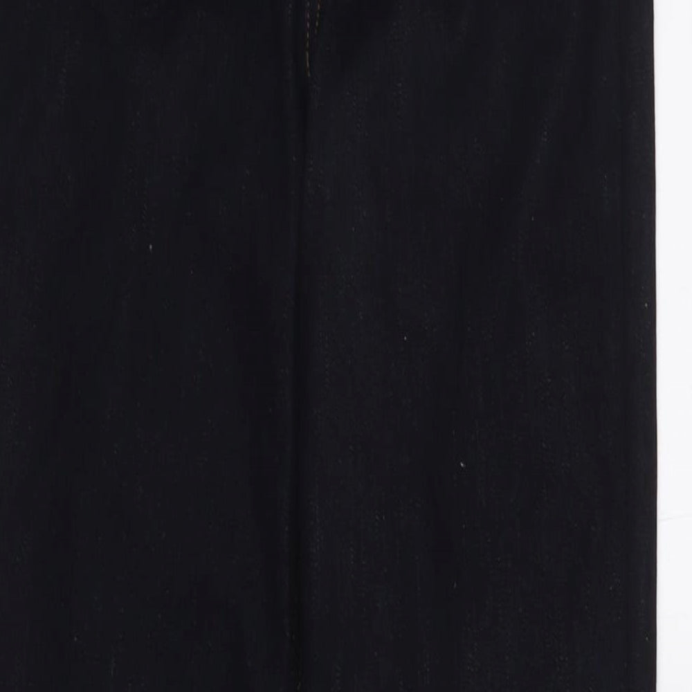 Autograph Womens Blue Cotton Bootcut Jeans Size 8 L31 in Regular Zip