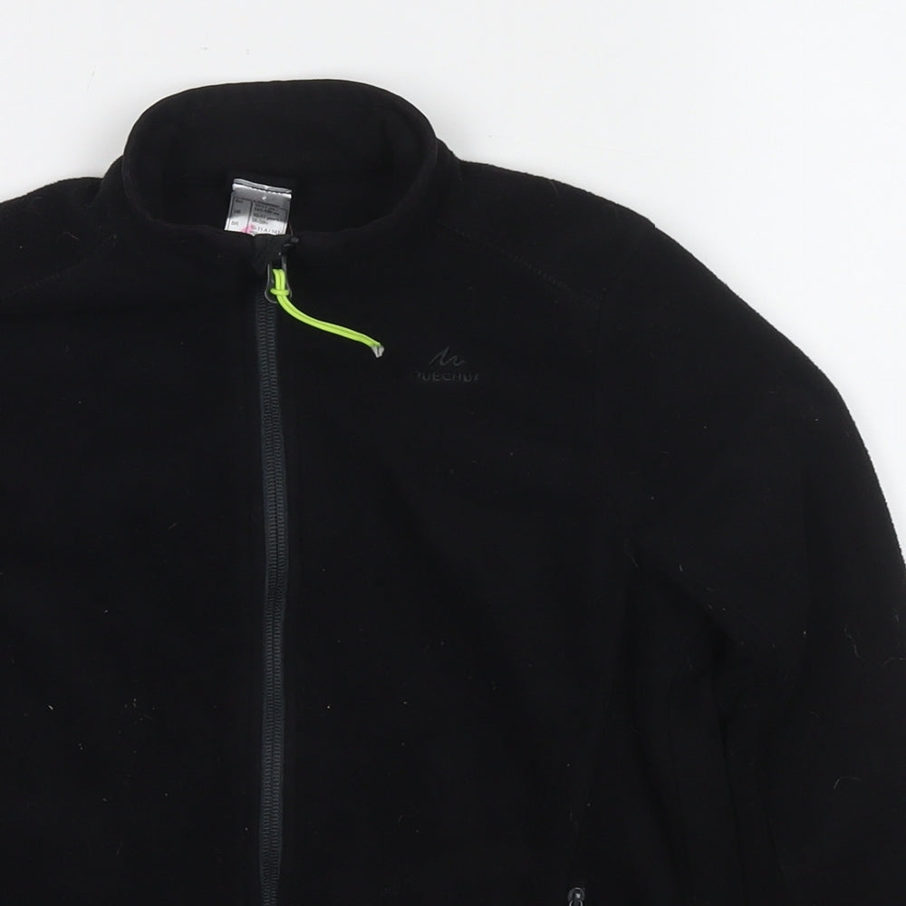 DECATHLON Boys Black Jacket Size 10-11 Years Zip