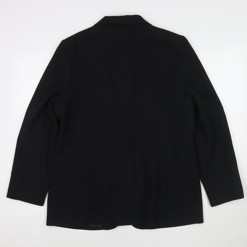 Bonmarché Womens Black Jacket Blazer Size 6 Button