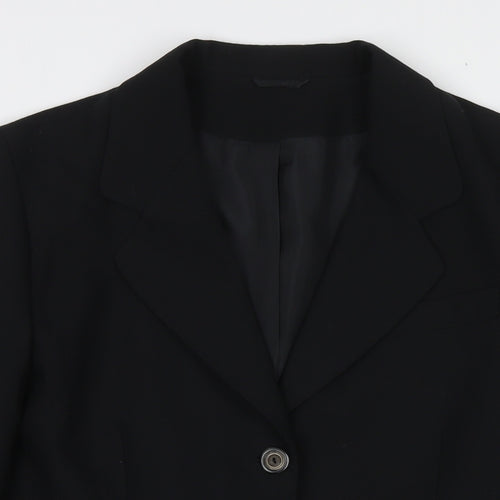 Bonmarché Womens Black Jacket Blazer Size 6 Button