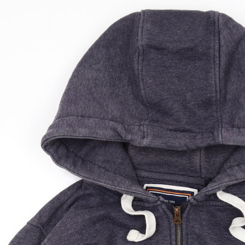 SoulCal&Co Mens Grey Cotton Full Zip Hoodie Size M