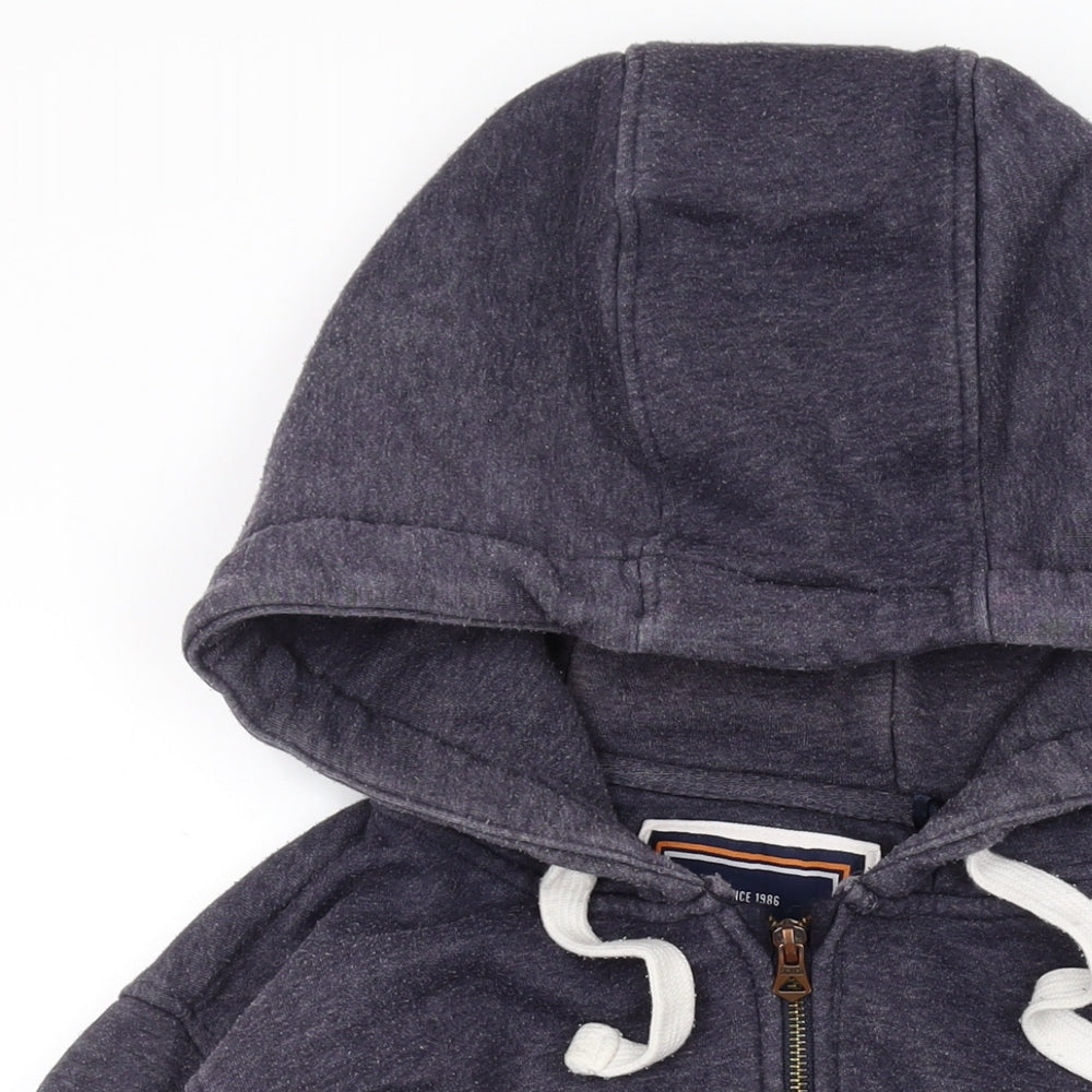 SoulCal&Co Mens Grey Cotton Full Zip Hoodie Size M