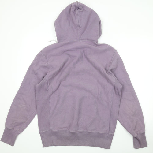 Champion Womens Purple Cotton Pullover Hoodie Size L Zip