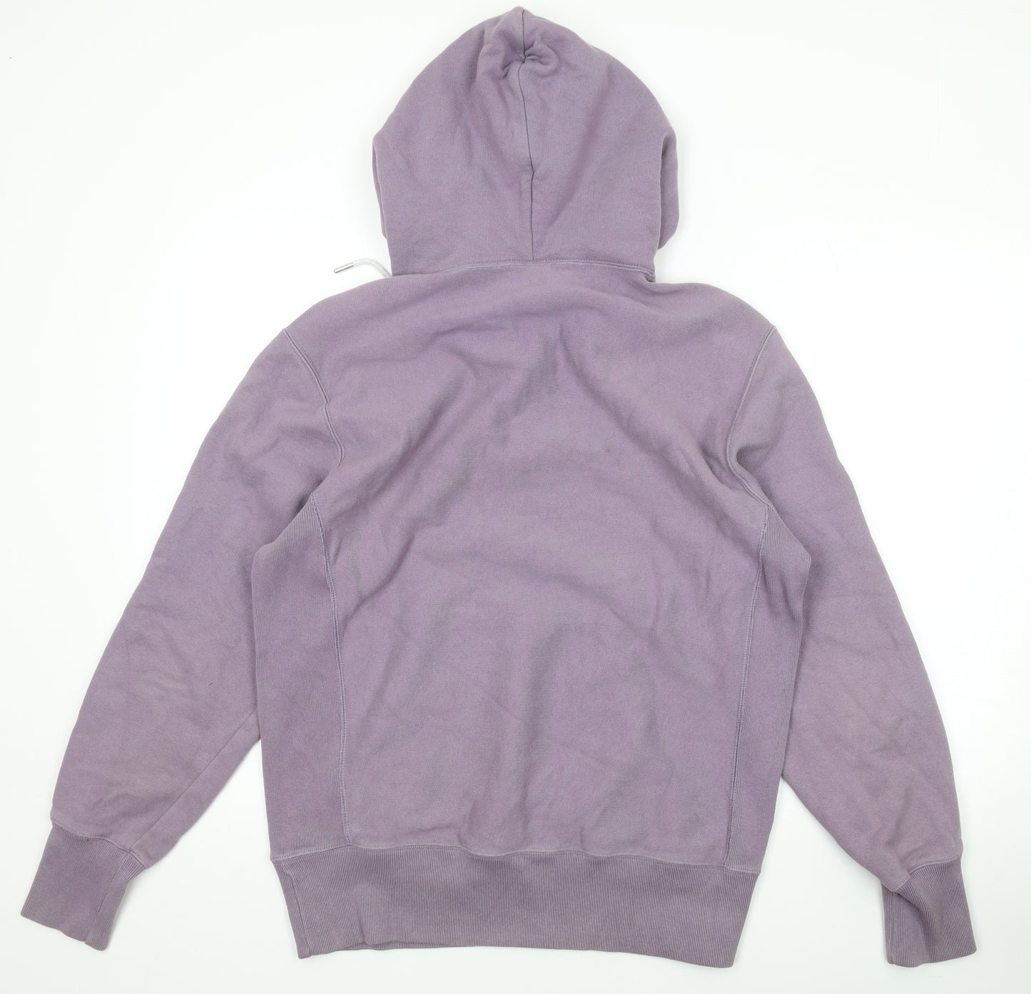 Champion Womens Purple Cotton Pullover Hoodie Size L Zip
