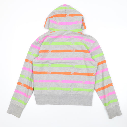 Henleys Womens Multicoloured Striped Cotton Pullover Hoodie Size XS Pullover