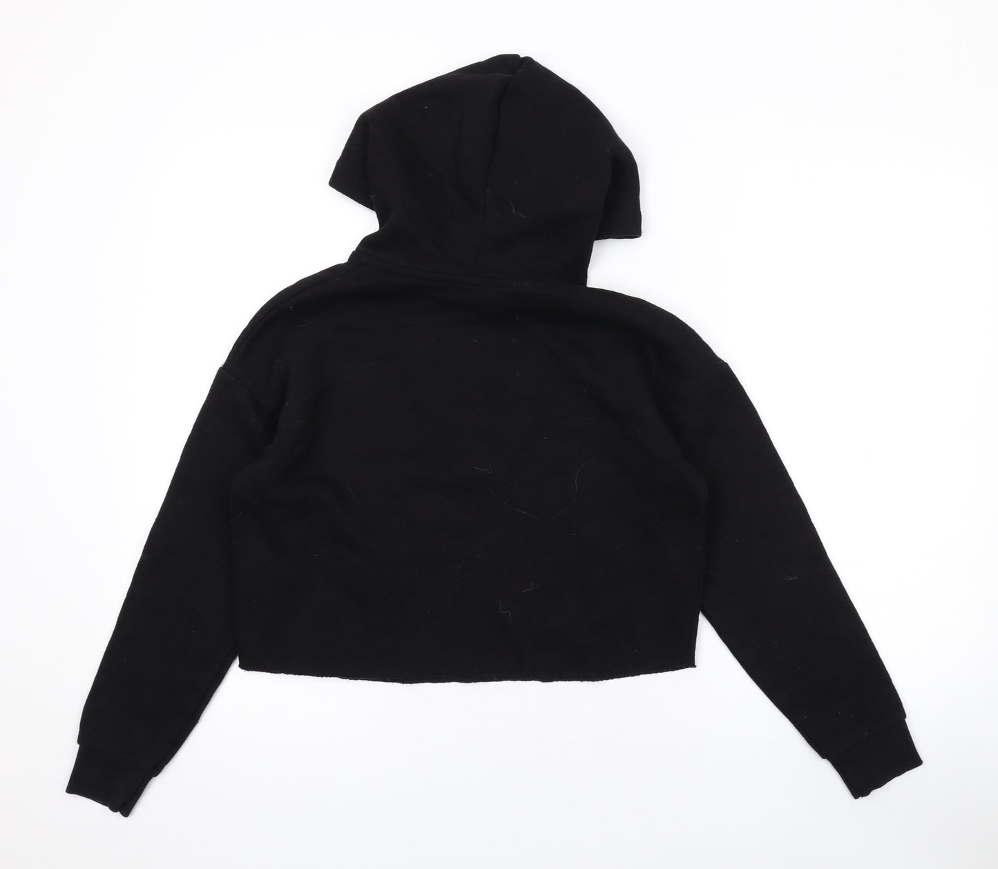 New Look Girls Black Polyester Pullover Hoodie Size 12-13 Years Pullover