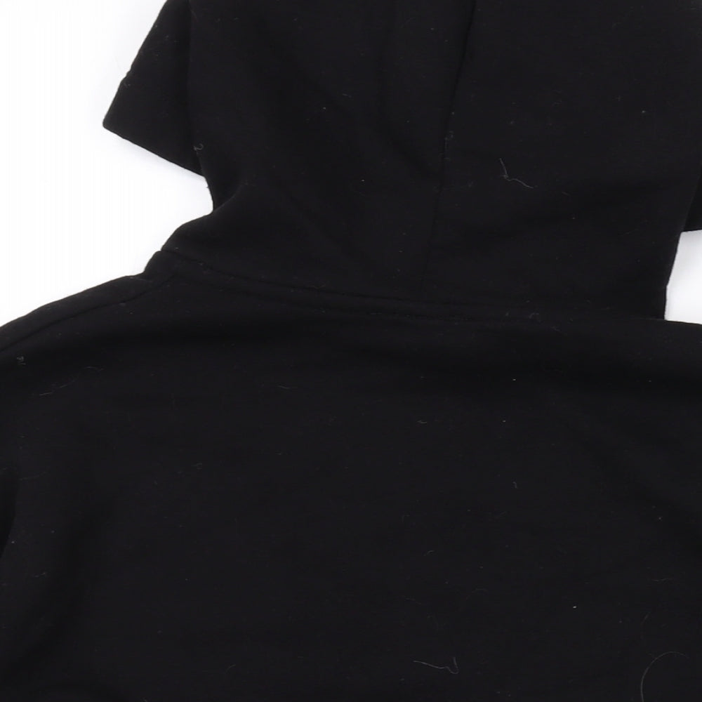 New Look Girls Black Polyester Pullover Hoodie Size 12-13 Years Pullover