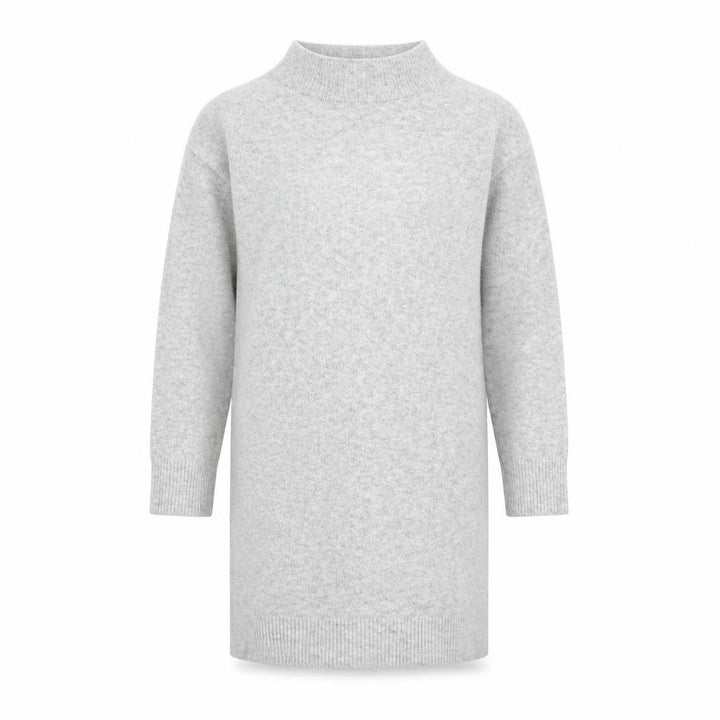 Uniqlo Girls Grey Mock Neck Acrylic Pullover Jumper Size 9-10 Years Pullover
