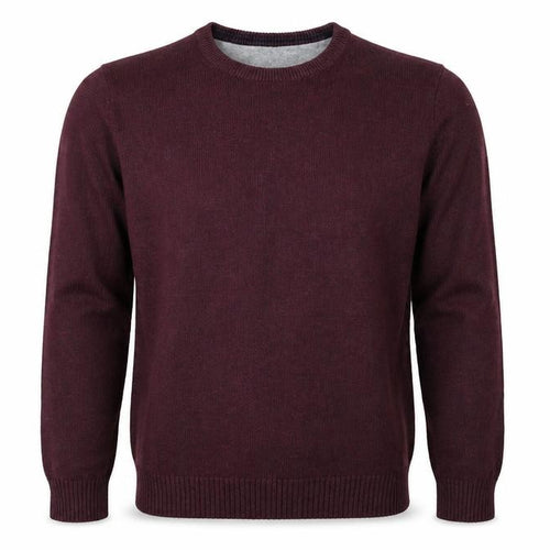 Kronstadt Mens Purple Round Neck Cotton Pullover Jumper Size S Long Sleeve