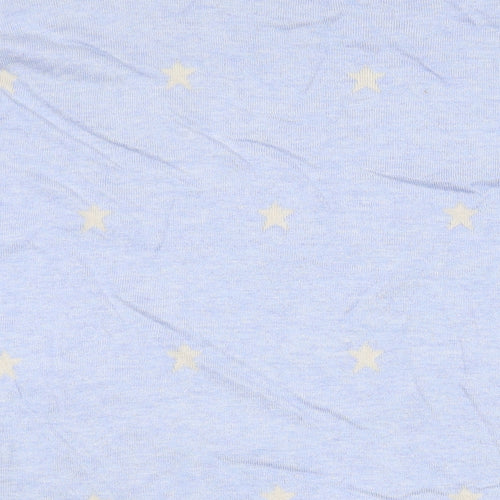 Phase Eight Womens Blue Round Neck Geometric Viscose Pullover Jumper Size M - Star Print