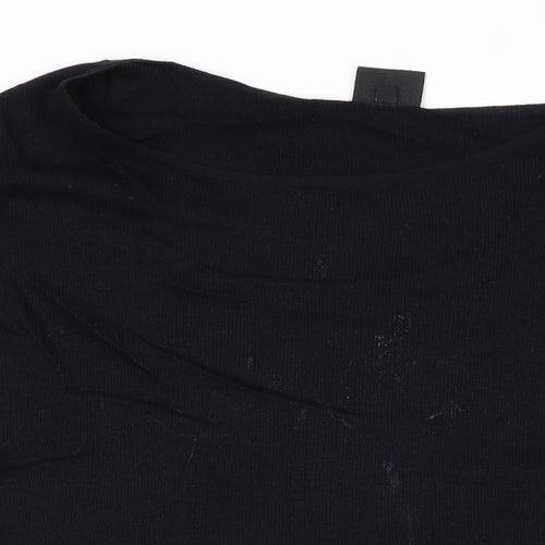 Bitte Kai Rand Womens Black Round Neck Viscose Pullover Jumper Size XL