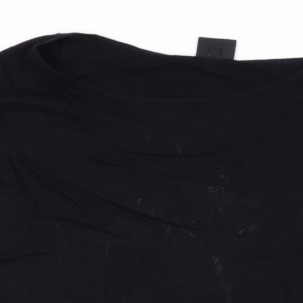 Bitte Kai Rand Womens Black Round Neck Viscose Pullover Jumper Size XL