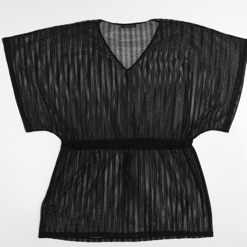 Marks and Spencer Womens Black Polyester Cover Up Size XL - Sheer