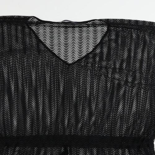 Marks and Spencer Womens Black Polyester Cover Up Size XL - Sheer