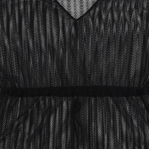 Marks and Spencer Womens Black Polyester Cover Up Size XL - Sheer