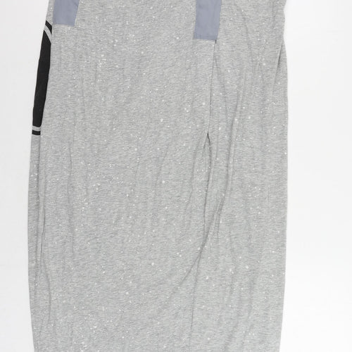G-Star Raw Womens Grey Cotton Tank Dress Size L Scoop Neck Pullover