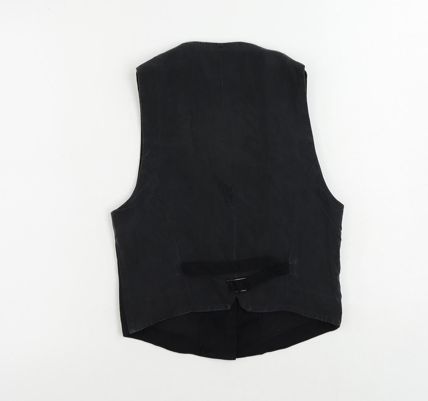 Topshop Womens Black Jacket Waistcoat Size 10 Button