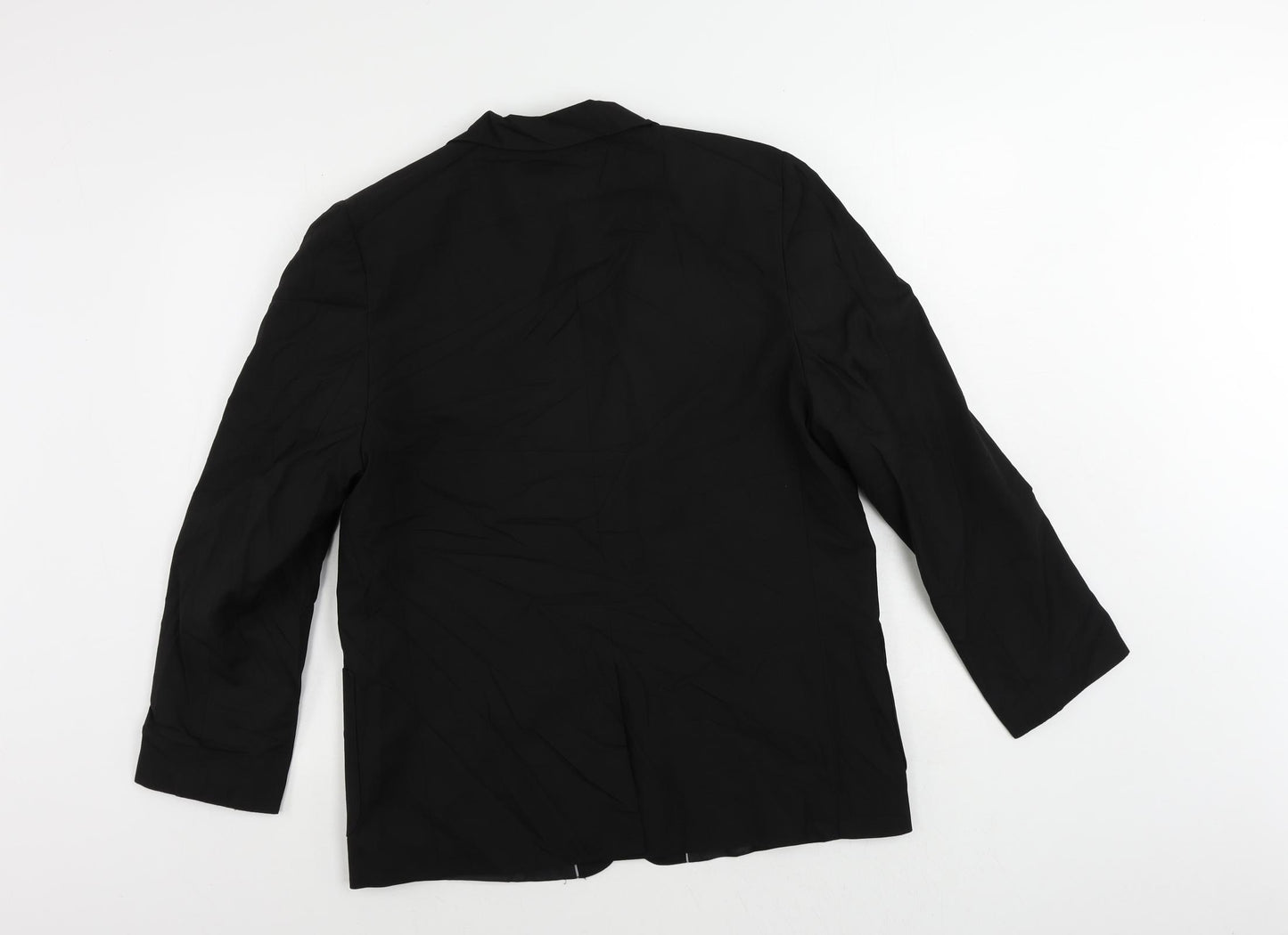 Marks and Spencer Boys Black Jacket Blazer Size 13-14 Years Button