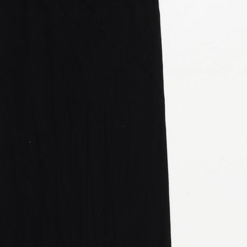ASOS Womens Black Viscose Maxi Size 10 Sweetheart Pullover
