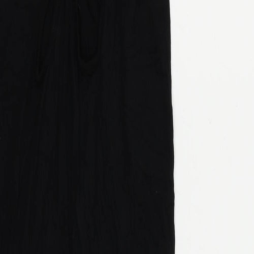 ASOS Womens Black Viscose Maxi Size 10 Sweetheart Pullover