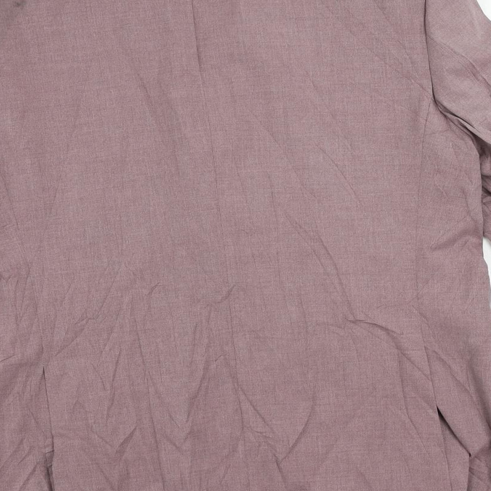 Marks and Spencer Mens Purple Polyester Jacket Suit Jacket Size 40 Regular