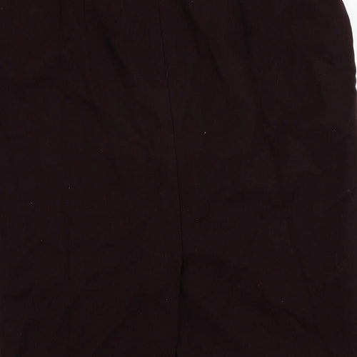 Hobbs Womens Purple Wool Straight & Pencil Skirt Size 12 Zip - Lined