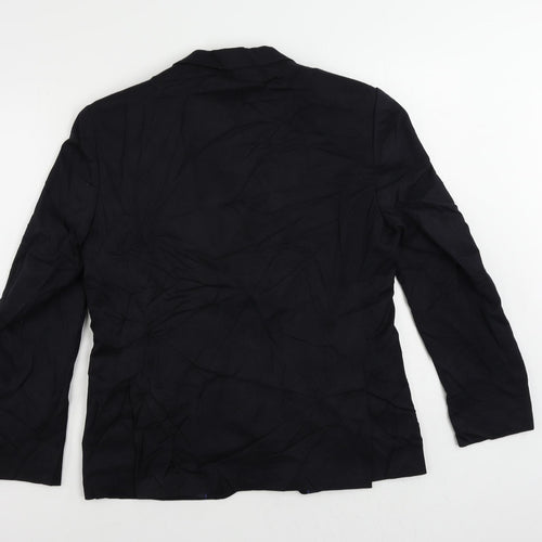 Marks and Spencer Mens Black Polyester Jacket Suit Jacket Size 40 Regular