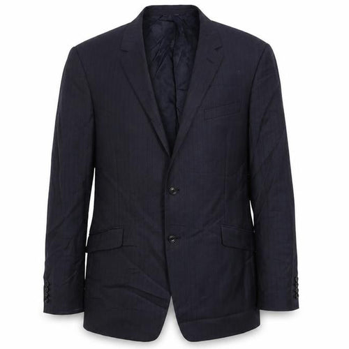 Marks and Spencer Mens Blue Striped Polyacrylate Fibre Jacket Suit Jacket Size 44 Regular