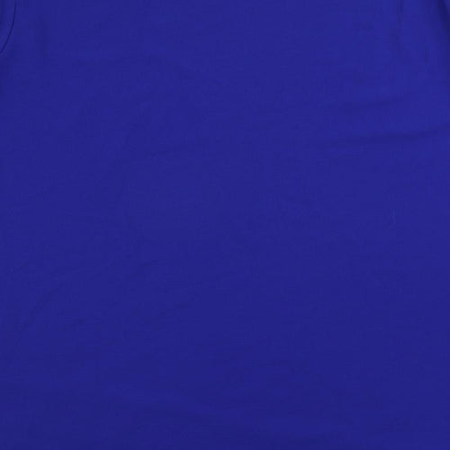 Quiz Womens Blue Polyester Shift Size 24 Boat Neck Pullover - Contrasting Trim