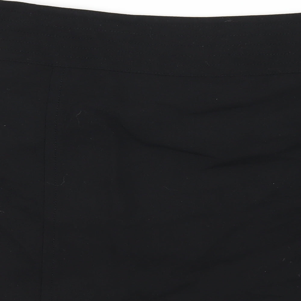 Principles Womens Black Polyester A-Line Skirt Size 14 Zip