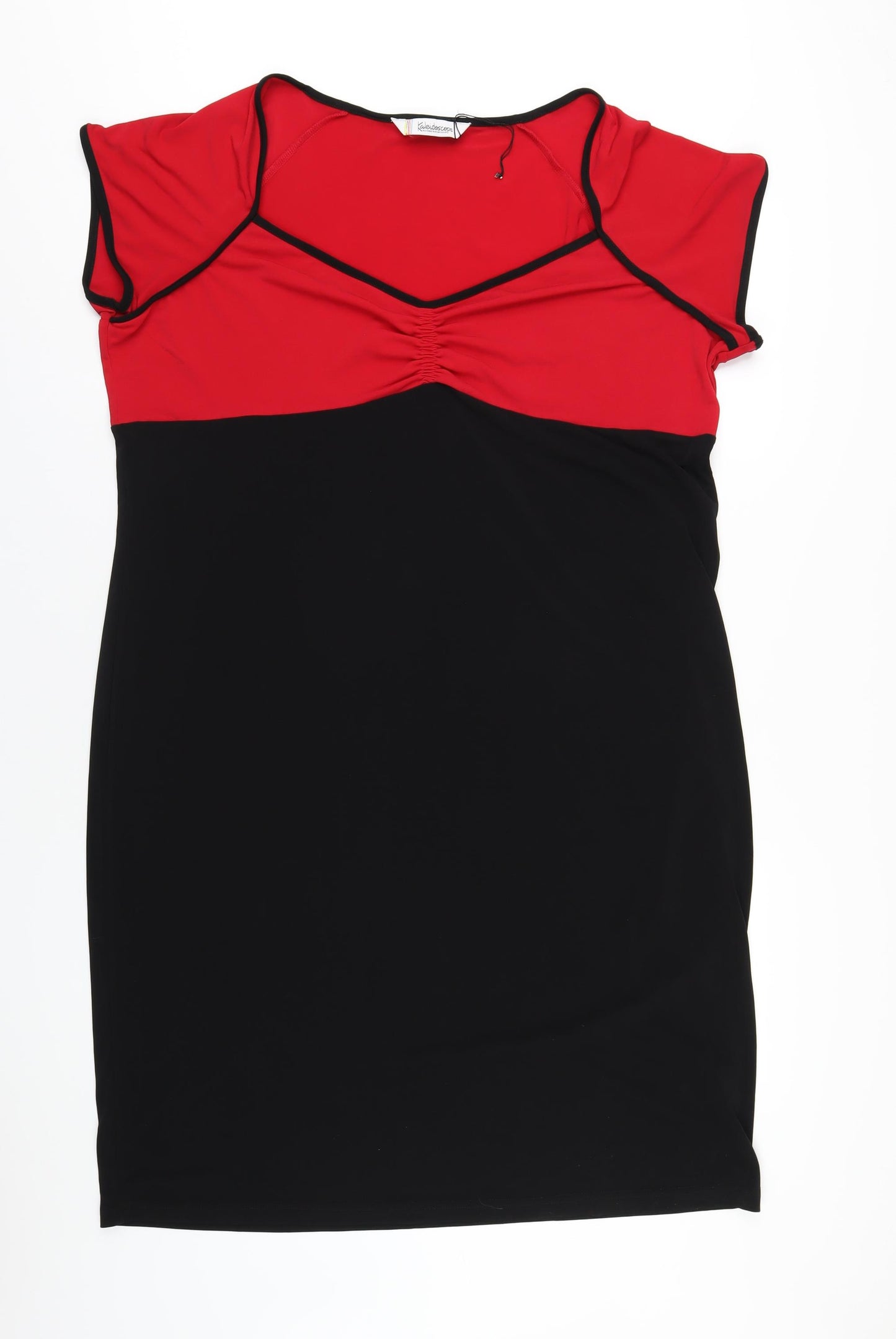 Kaleidoscope Womens Black Polyester Pencil Dress Size 22 V-Neck Pullover