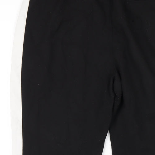 Zara Womens Black Polyester Carrot Trousers Size M L25 in Regular