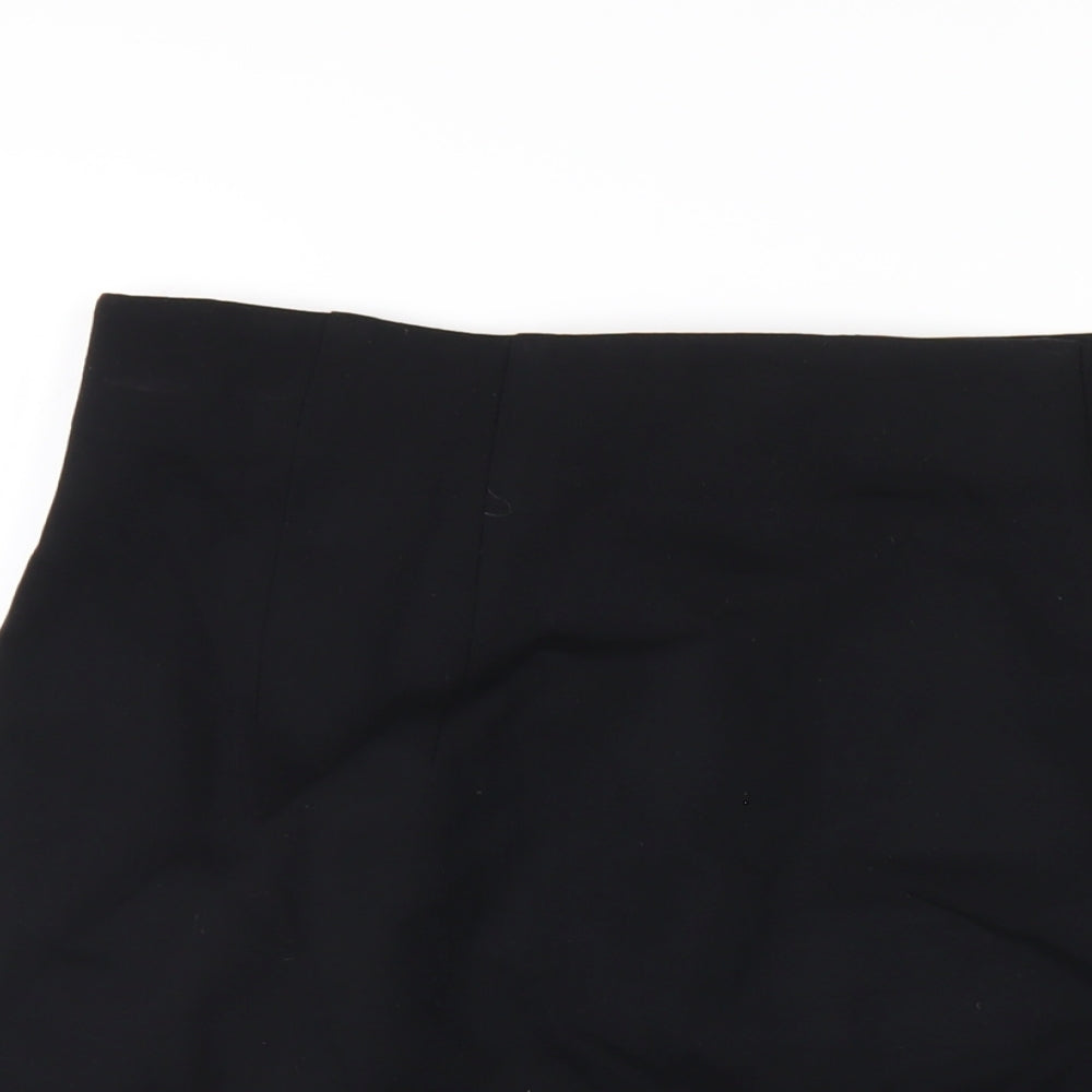 Marks and Spencer Womens Black Viscose Straight & Pencil Skirt Size 18