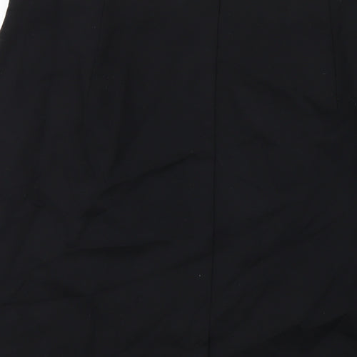 Marks and Spencer Womens Black Viscose Straight & Pencil Skirt Size 18