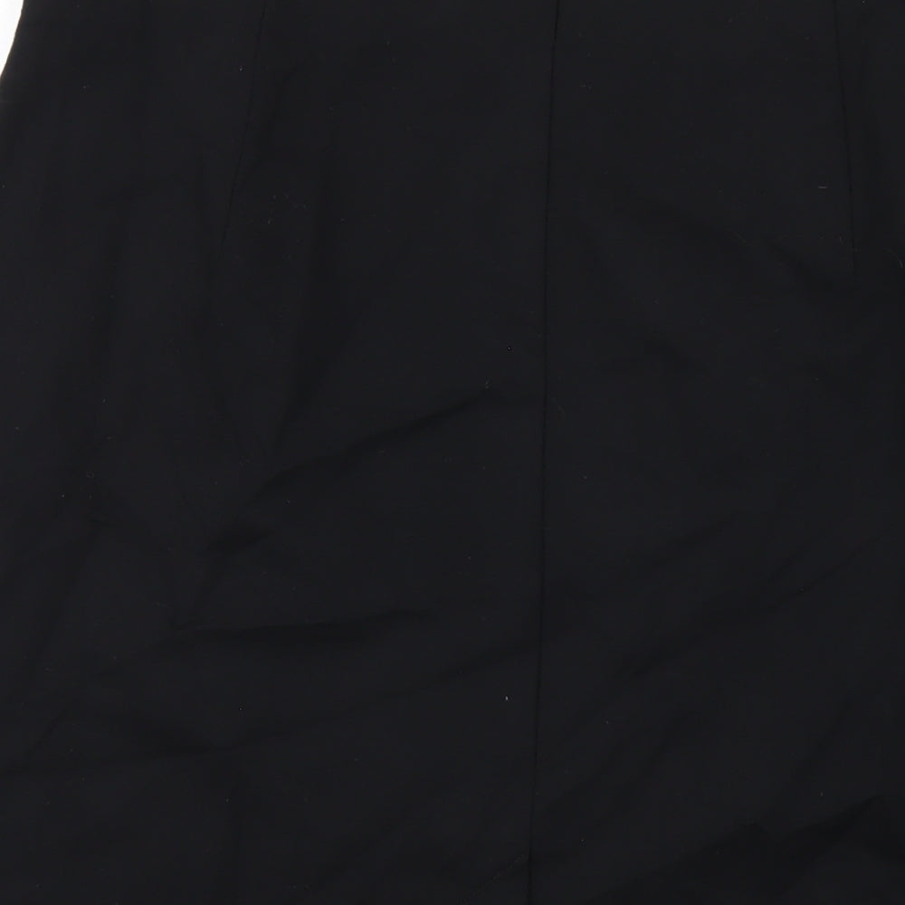 Marks and Spencer Womens Black Viscose Straight & Pencil Skirt Size 18