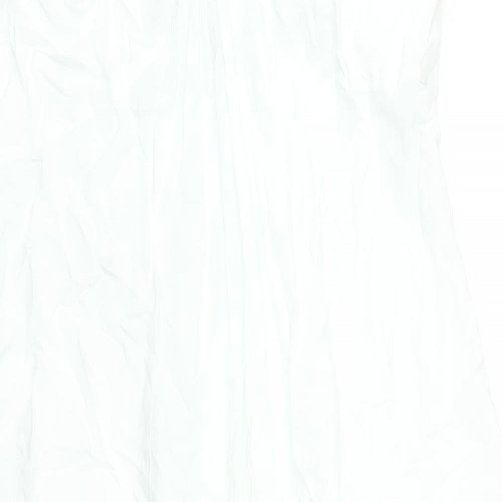 Marks and Spencer Womens Green Tie Dye Viscose Maxi Size 16 V-Neck Pullover