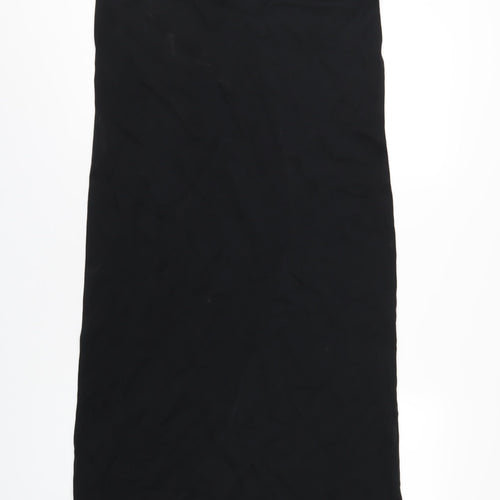 Autograph Womens Black Cotton A-Line Size 14 Square Neck Pullover
