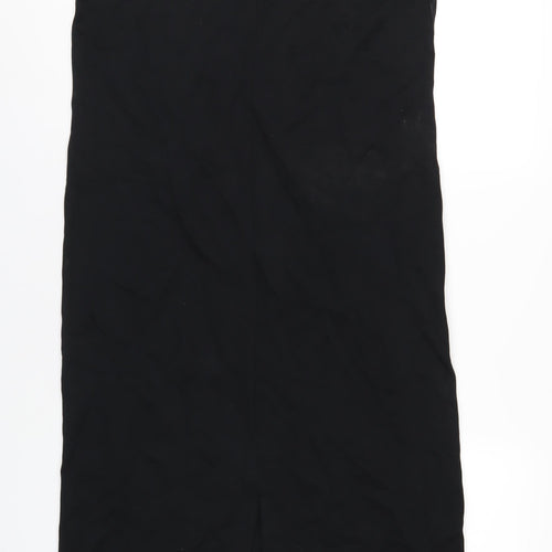 Autograph Womens Black Cotton A-Line Size 14 Square Neck Pullover