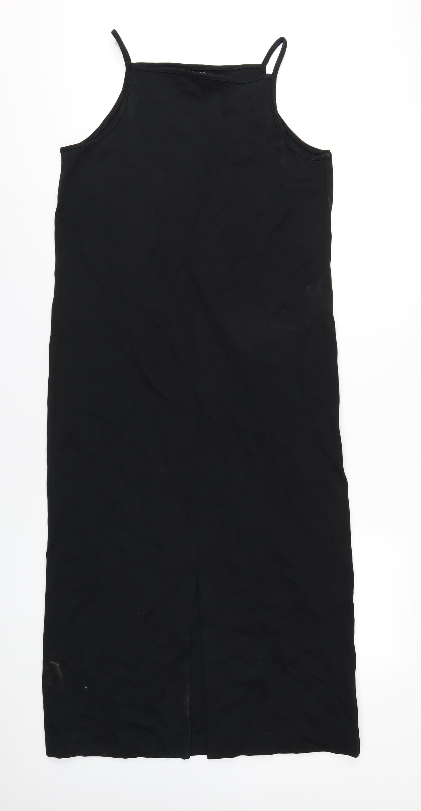 Autograph Womens Black Cotton A-Line Size 14 Square Neck Pullover