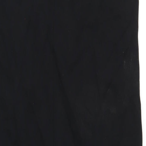 Autograph Womens Black Cotton A-Line Size 14 Square Neck Pullover