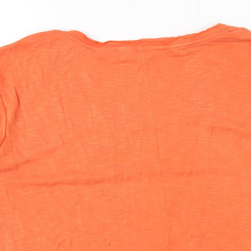 Per Una Womens Orange Modal Basic T-Shirt Size 14 Scoop Neck