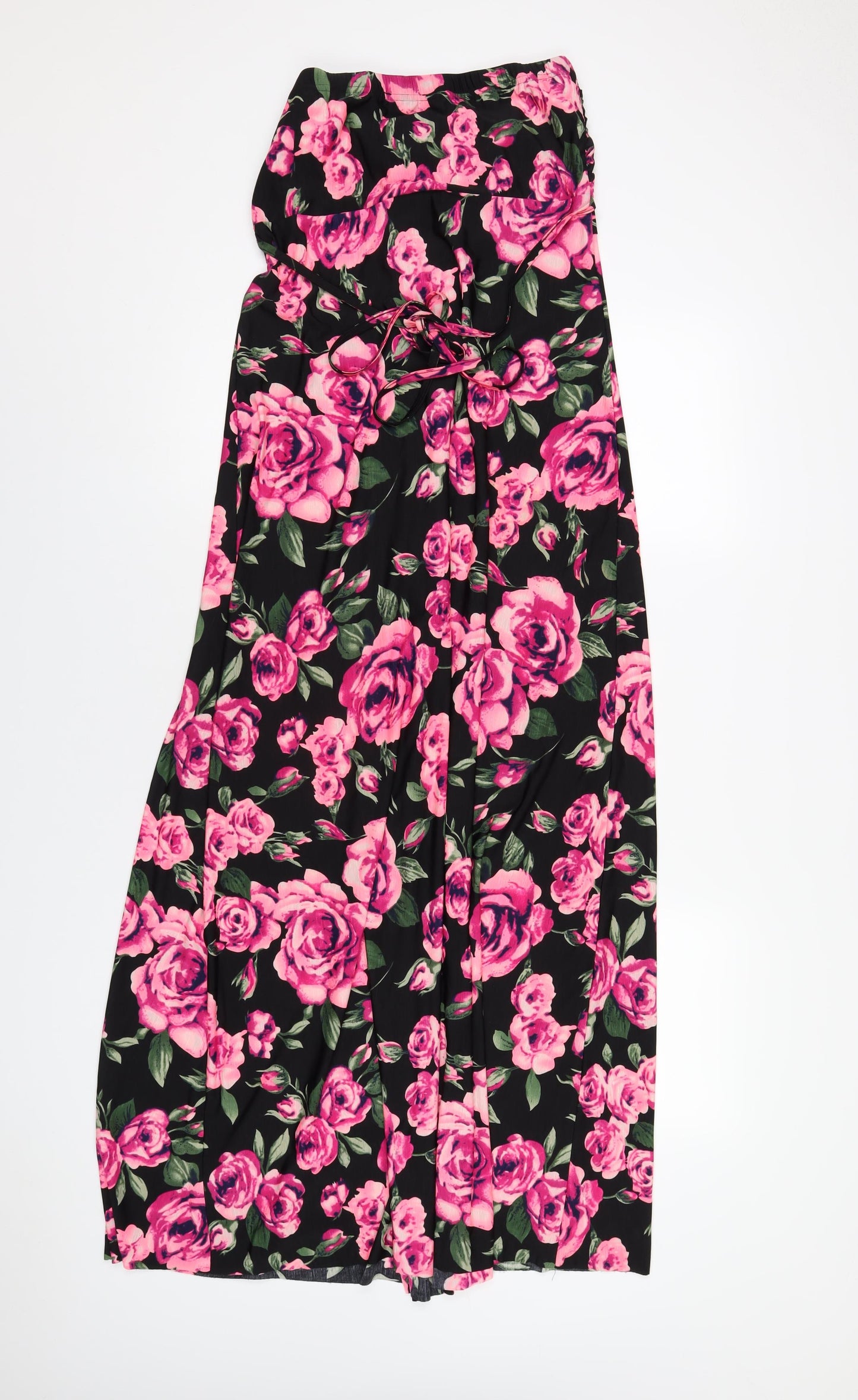 AX Paris Womens Multicoloured Floral Polyester Maxi Size 12 Square Neck Pullover