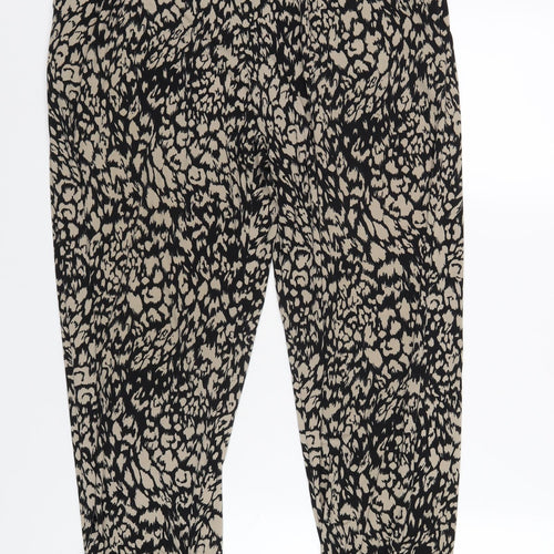 Antthony Womens Black Geometric Polyester Bloomer Trousers Size M L29 in Regular