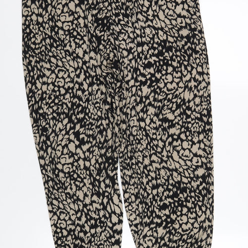 Antthony Womens Black Geometric Polyester Bloomer Trousers Size M L29 in Regular